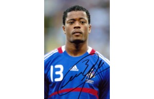 Patrice Evra 4x6 Signed France Photograph
